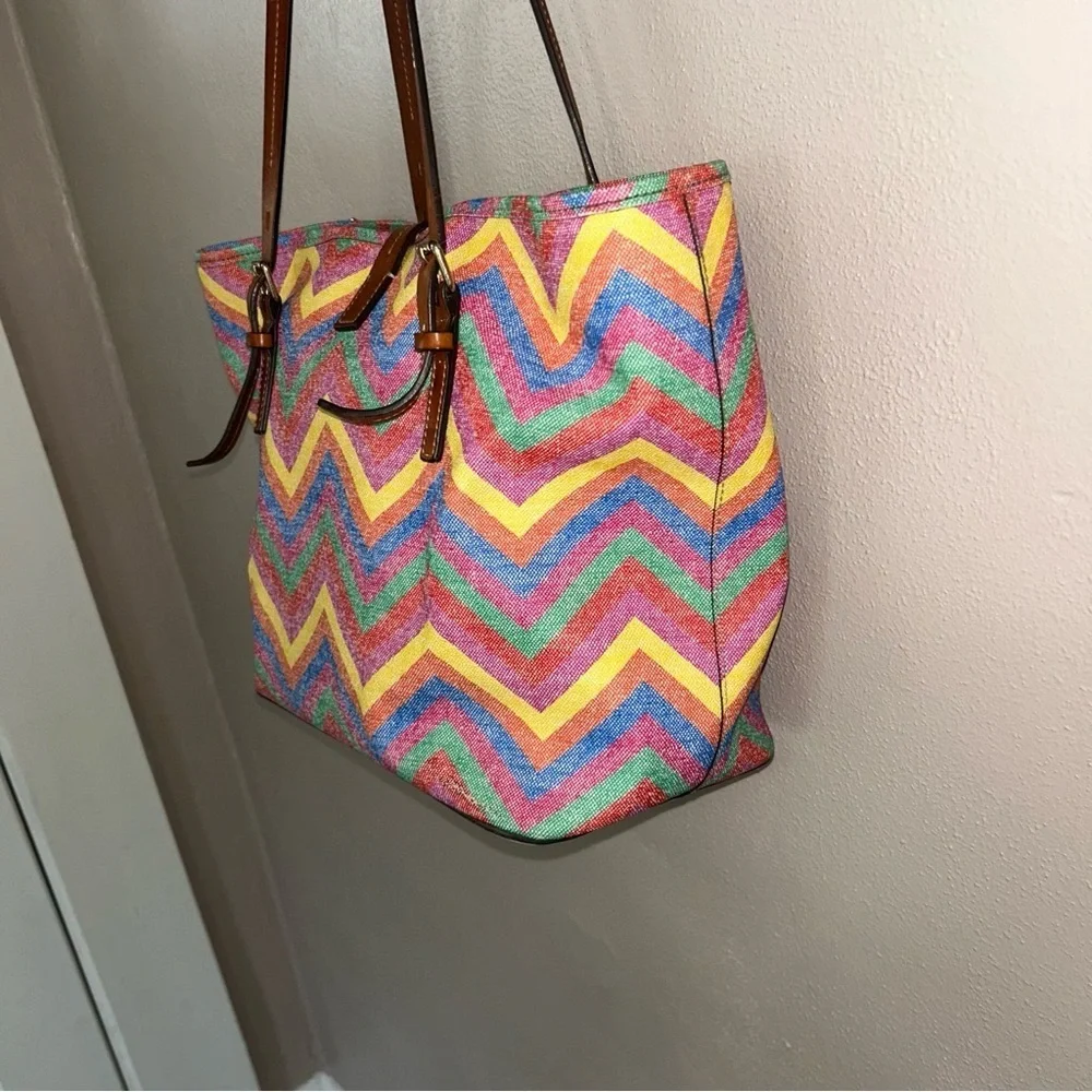 Colorful Chevron Tote Bag